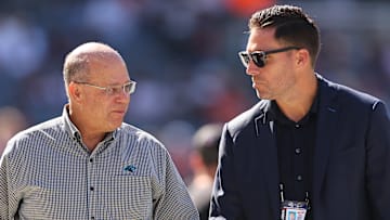 Carolina Panthers owner David Tepper and general manager Dan Morgan