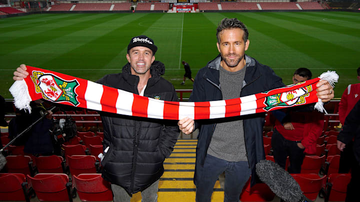 Wrexham co-chairmen Rob McElhenney and Ryan Reynolds. Wrexham co-chairmen Rob McElhenney and Ryan Reynolds.