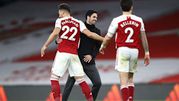 Pablo Mari dan Mikel Arteta