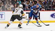 The total is set at 6 in Tuesday night's matchup between the Golden Knights and Avalanche.