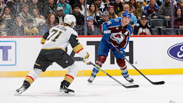The total is set at 6 in Tuesday night's matchup between the Golden Knights and Avalanche.
