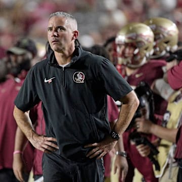 Florida State Seminoles head coach Mike Norvell