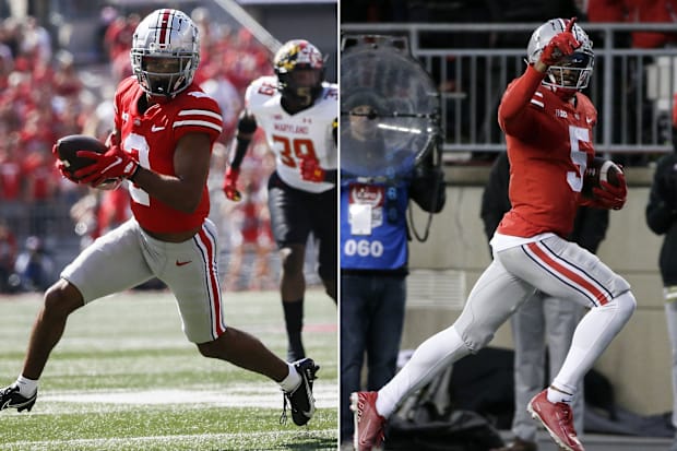 Chris Olave y Garrett Wilson.