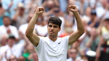 Carlos Alcaraz at Wimbledon 2024