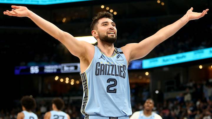 Oct 21, 2026; Memphis, Tennessee, USA;  Memphis Grizzlies guard Ty Jerome (2) pumps up the crowd during the third quarter against the Utah Jazz at FedExForum.  Mandatory Credit: Petre Thomas-Imagn Images