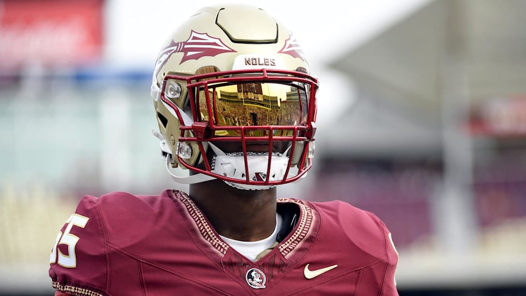 Apr 15, 2023; Tallahassee, FL, USA; The Florida State Seminoles unveiled their new uniforms for 2023 today during their spring game at Doak Campbell Stadium. Mandatory Credit: Melina Myers-Imagn Images