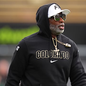 Aug 29, 2024; Boulder, Colorado, USA; Colorado Buffaloes head coach Deion Sanders before the game against the North Dakota State Bison at Folsom Field.