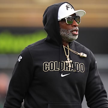 Aug 29, 2024; Boulder, Colorado, USA; Colorado Buffaloes head coach Deion Sanders before the game against the North Dakota State Bison at Folsom Field.