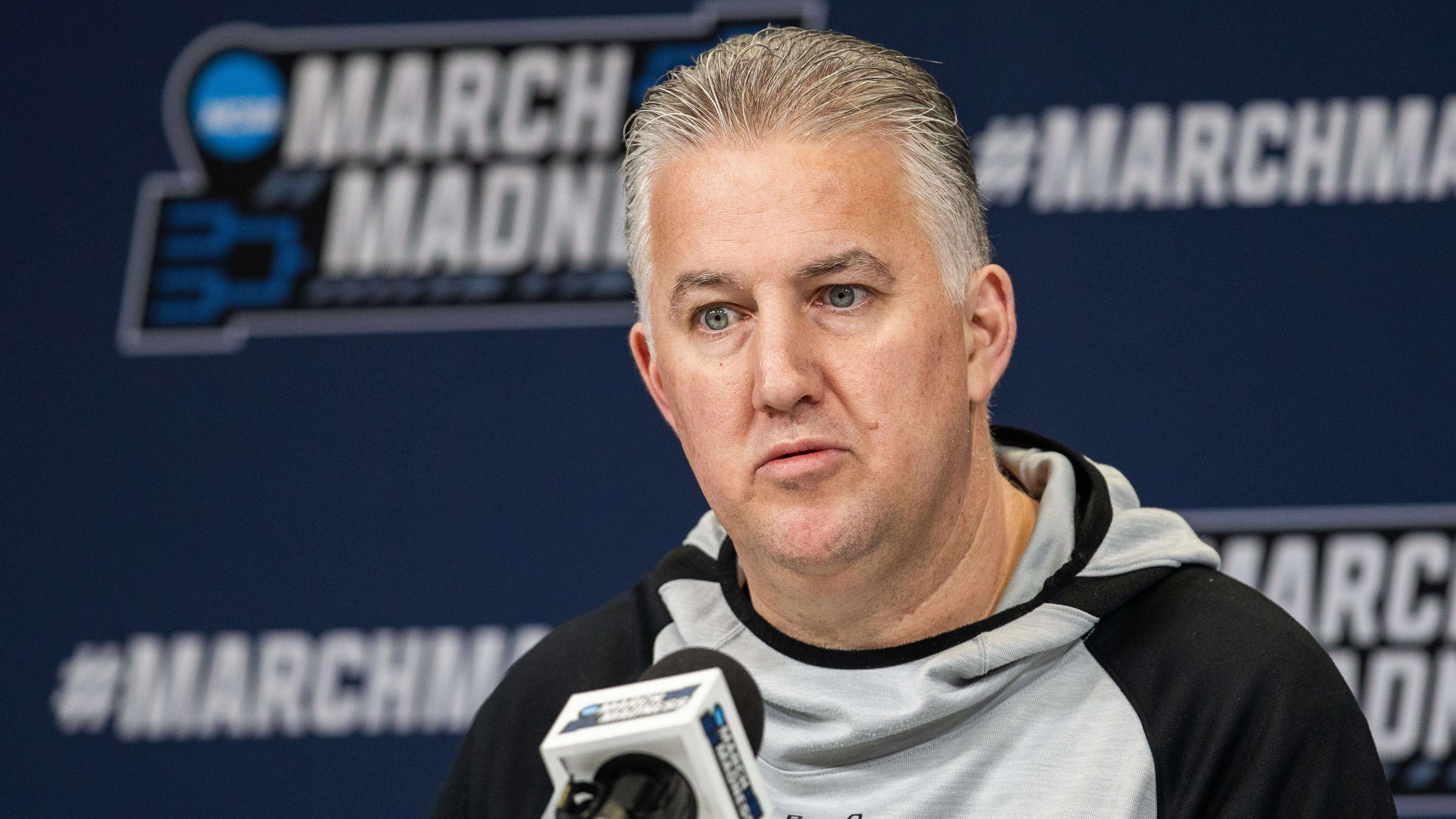 Matt Painter meets with media at Final Four