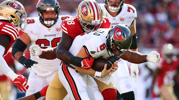 Tampa Bay Buccaneers QB Baker Mayfield added fuel to his MVP campaign with an insane run in Week 6 vs. San Francisco.