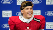 New York Giants quarterback Jaxson Dart 