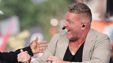 Pat McAfee on the set of ESPN College GameDay prior to the game between the Colorado Buffaloes and the Colorado State Rams.