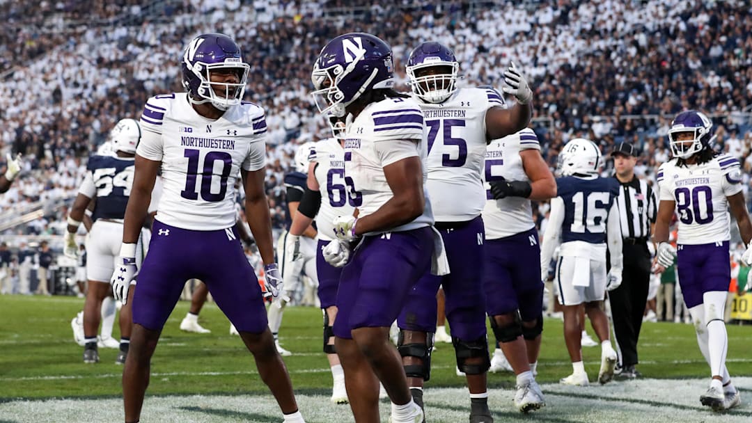 Northwestern Wildcats wide receiver Ricky Ahumaraeze 