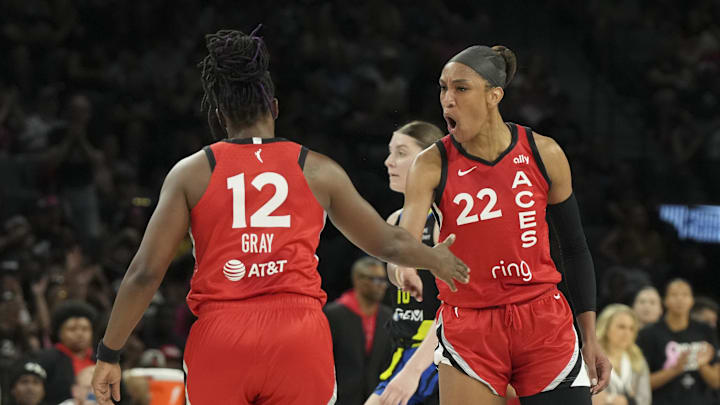 The Las Vegas Aces are aiming to win their eight game in a row.