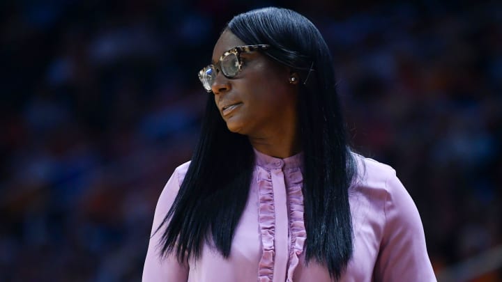 Howard women's basketball coach Ty Grace during the NCAA women        s basketball game against Tennessee at Thompson-Boling Arena on Sunday, December 29, 2019