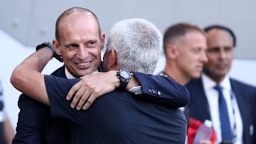 Massimiliano Allegri, head coach of Juventus Fc (L) ,...