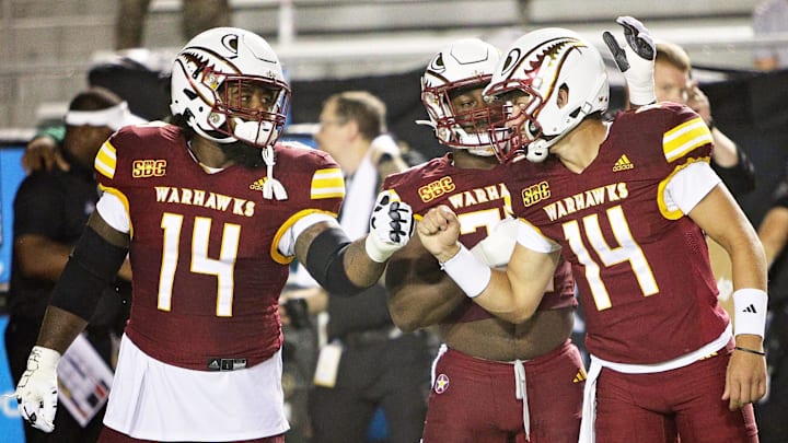 The ULM Warhawks opened their 2024 season on a rainy Thursday night in Malone Stadium. Bryant Vincent secured his first win as the new head coach of the Warhawks as they defeated the Jackson State Tigers , 30-14.