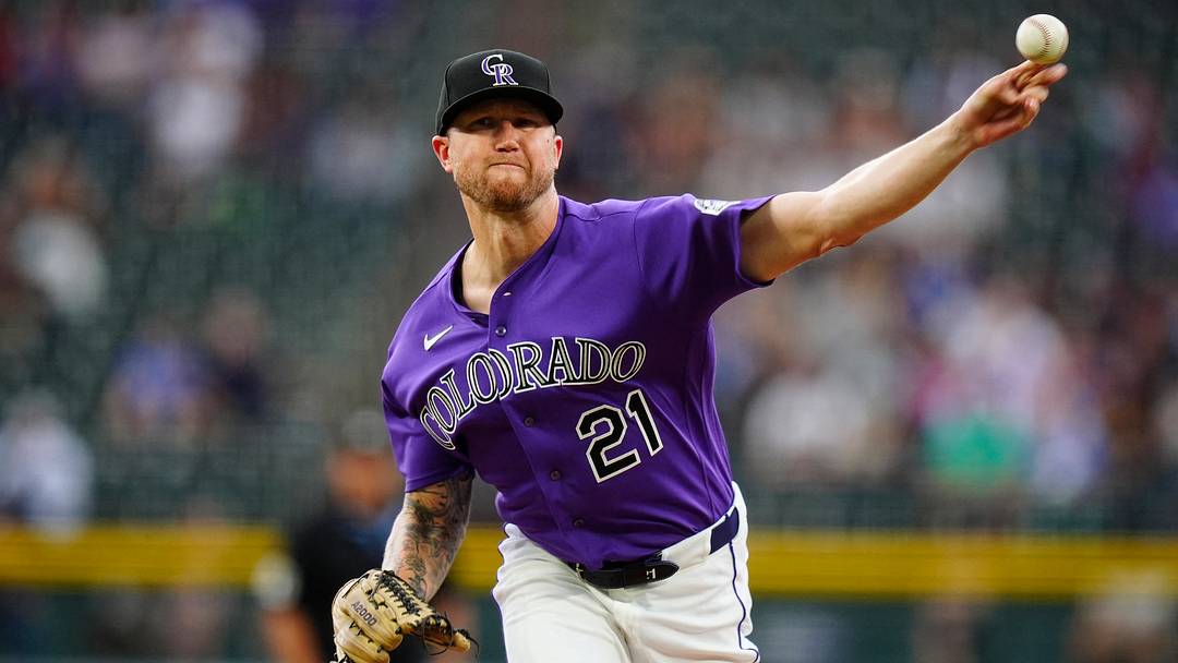 Colorado Rockies starting pitcher Kyle Freeland. Credit: Ron Chenoy-Imagn Images