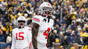 Jeremiah Smith caught a touchdown for Ohio State in its win over Michigan Saturday