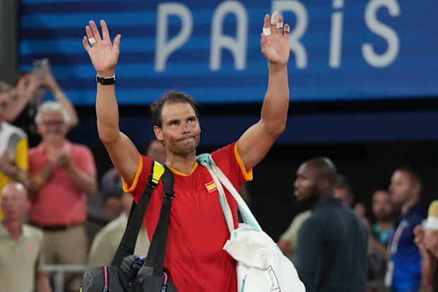 Jul 31, 2024; Paris, France; Rafael Nadal announced his retirement from tennis.