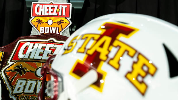 White Iowa State Cyclones helme