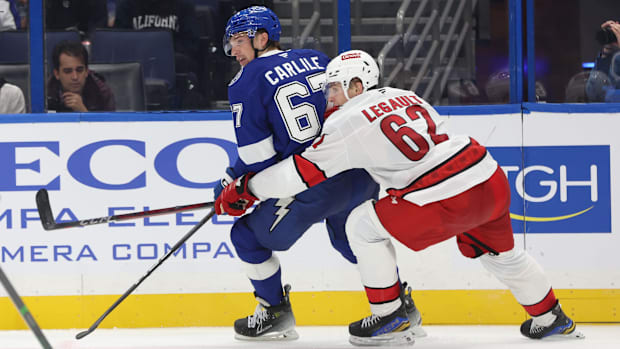 Carolina Hurricanes defenseman Charles-Alexis Legault