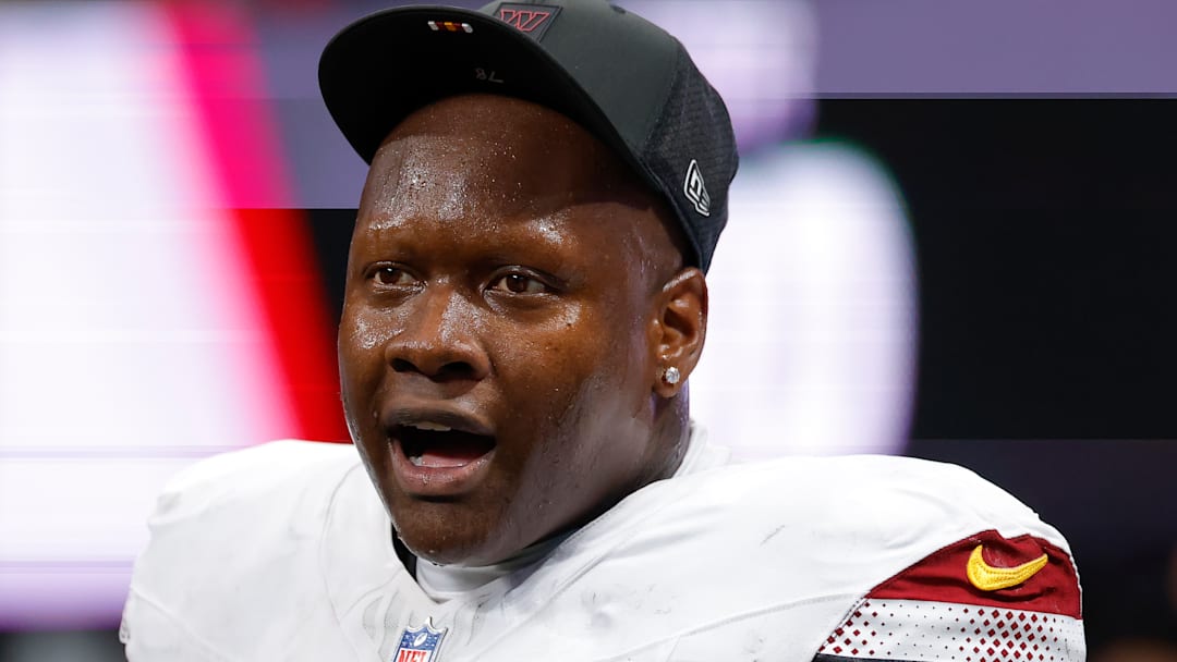 Washington Commanders offensive tackle Laremy Tunsil Washington Commanders offensive tackle Laremy Tunsil