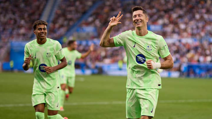 Lamine Yamal y Robert Lewandowski serán titulares con el FC Barcelona frente al Sevilla
