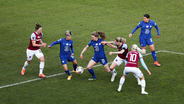 Chelsea face West Ham in the WSL on Wednesday