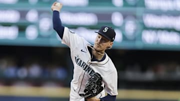 Seattle Mariners pitcher Bryce Miller throws during a game against the New York Yankees on Sept. 18 at T-Mobile Park.