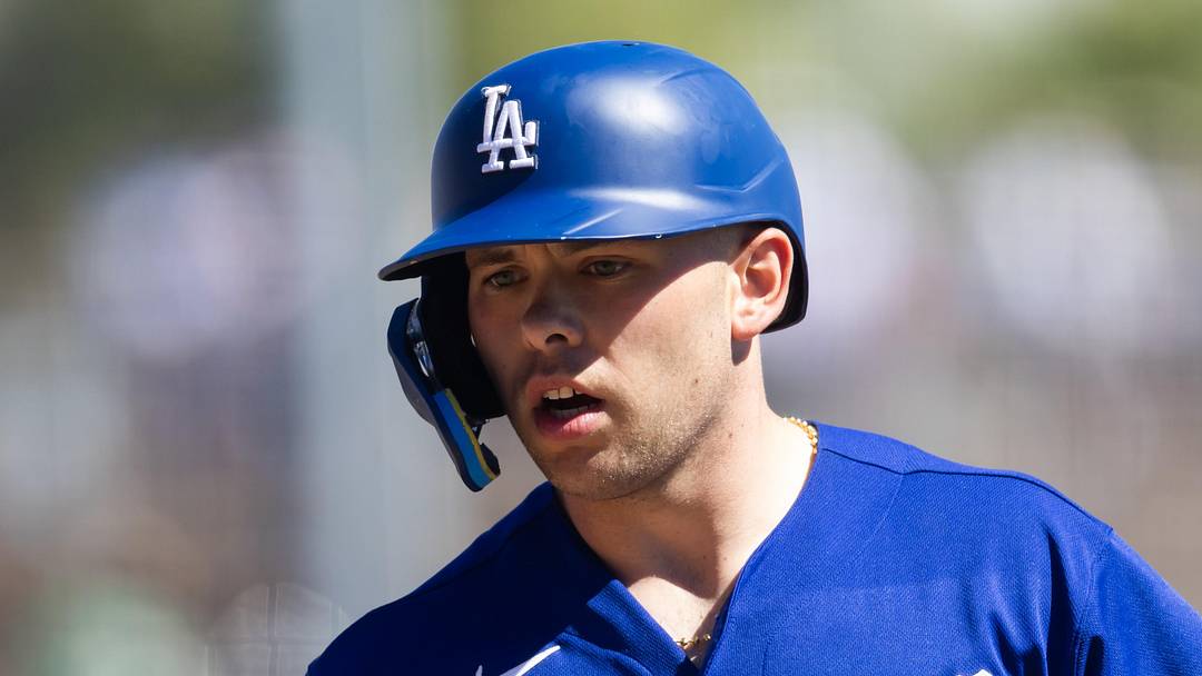 Mar 4, 2026; Glendale, AZ, USA; Los Angeles Dodgers catcher Dalton Rushing against Team Mexico during a spring training game at Camelback Ranch. Mandatory Credit: Mark J. Rebilas-Imagn Images