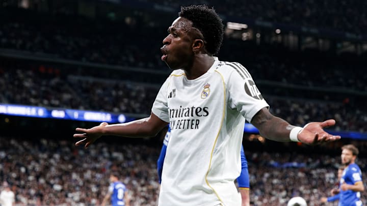 Vinicius Jr s'est agacé à la fin de la partie contre Getafe. Vinicius Jr s'est agacé à la fin de la partie contre Getafe.