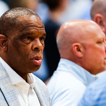 UNC basketball head coach Hubert Davis
