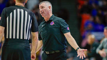 Boise State Broncos head coach Leon Rice.