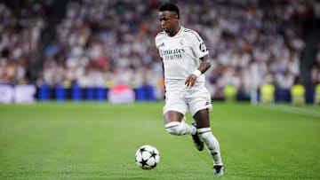 Vinicius jr of Real Madrid  in action during the UEFA