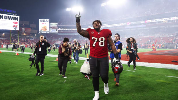 Tampa Bay Buccaneers offensive tackle Tristan Wirfs will be a Bucs player for a while says general manager Jason Licht.