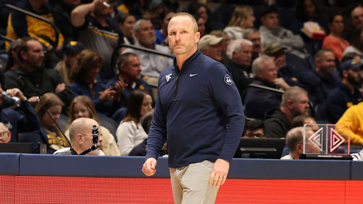 West Virginia University head coach Darian DeVries West Virginia University head coach Darian DeVries