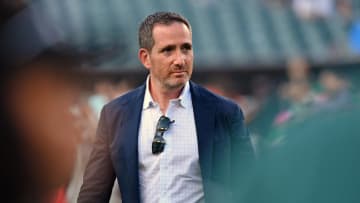 Aug 17, 2023; Philadelphia, Pennsylvania, USA;  Philadelphia Eagles general manager Howie Roseman against the Cleveland Browns at Lincoln Financial Field. Mandatory Credit: Eric Hartline-USA TODAY Sports