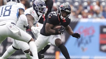 Houston Texans running back Woody Marks