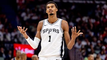 Victor Wembanyama. Mandatory Credit: Stephen Lew-Imagn Images