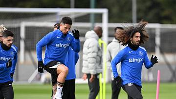 Les Blues à l'entrainement avant d'affronter le PSG Les Blues à l'entrainement avant d'affronter le PSG