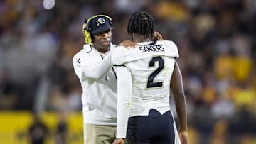 Colorado Buffaloes coach Deion Sanders seems pumped up about his son Shedeur getting the nod as the starting quarterback in the Cleveland Browns' preseason opener.