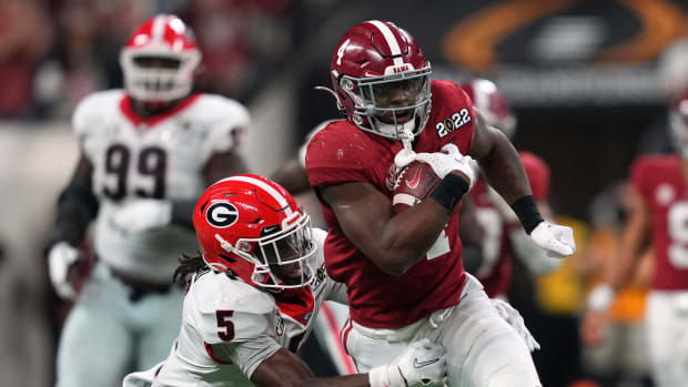 Alabama Crimson Tide running back Brian Robinson Jr. in the BCS Championship Game