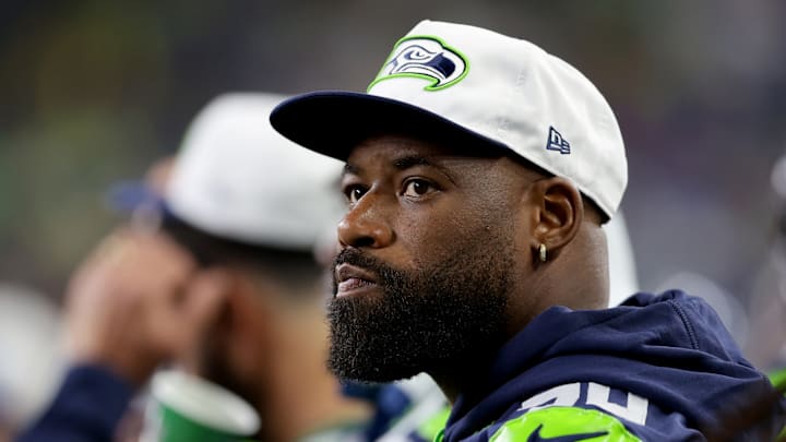 George Fant of the Seattle Seahawks