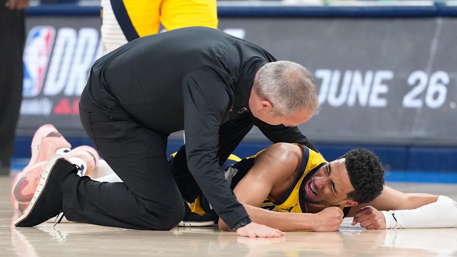 Tyrese Haliburton likely will miss a significant portion of next season after a devastating injury in Game 7 of the NBA Finals. | Kyle Terada-Imagn Images