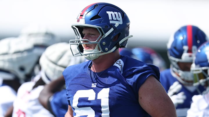 New York Giants center John Michael Schmitz Jr.