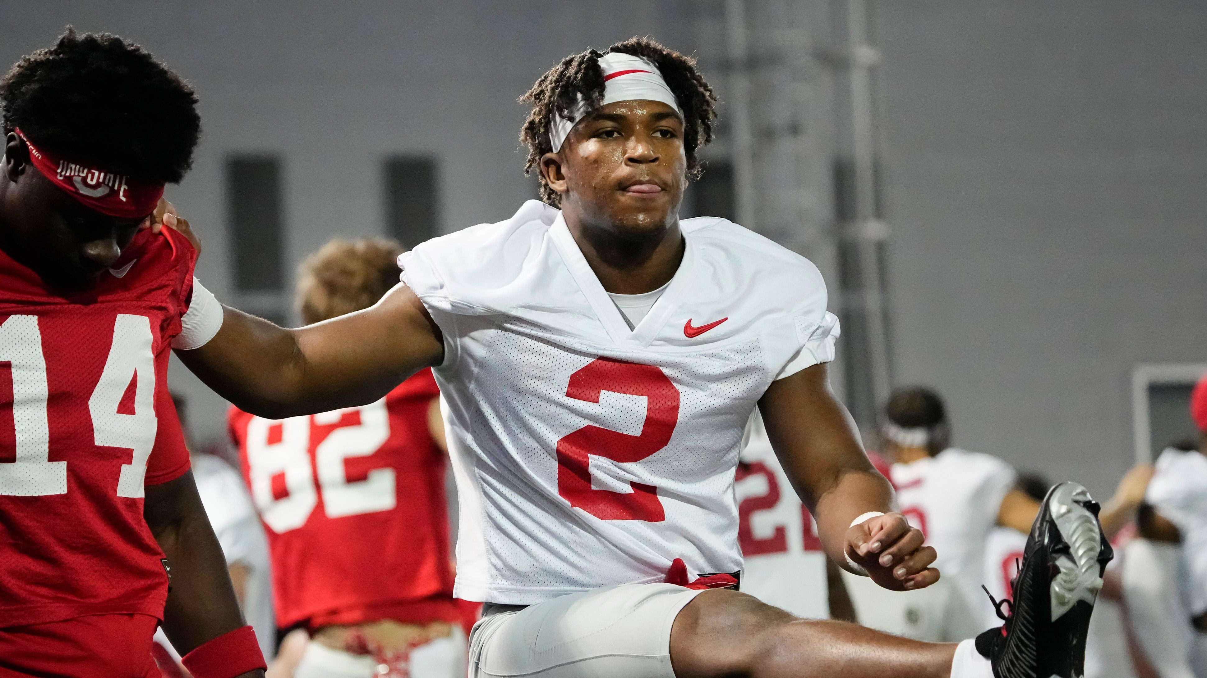 Ohio State football transfer safety Caleb Downs joined the Buckeyes from Alabama this offseason.