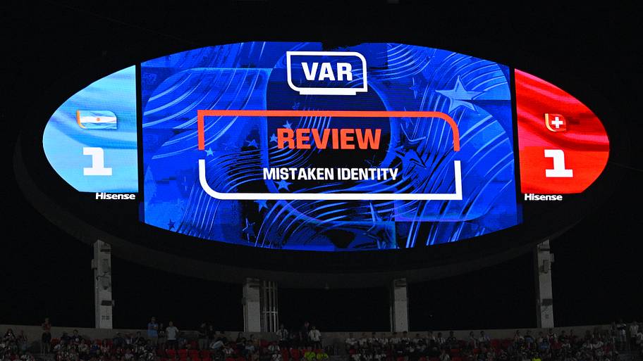 VAR used during the World Cup.