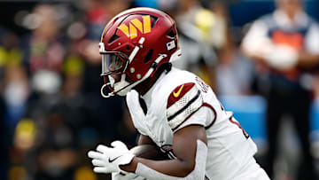 Washington Commanders running back Jacory Croskey-Merritt