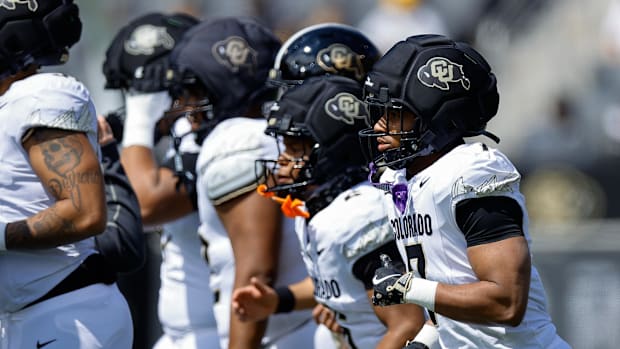 Apr 19, 2025; Boulder, CO, USA; Colorado Buffaloes running back Dallan Hayden (7) during the spring game at Folsom Field. Man